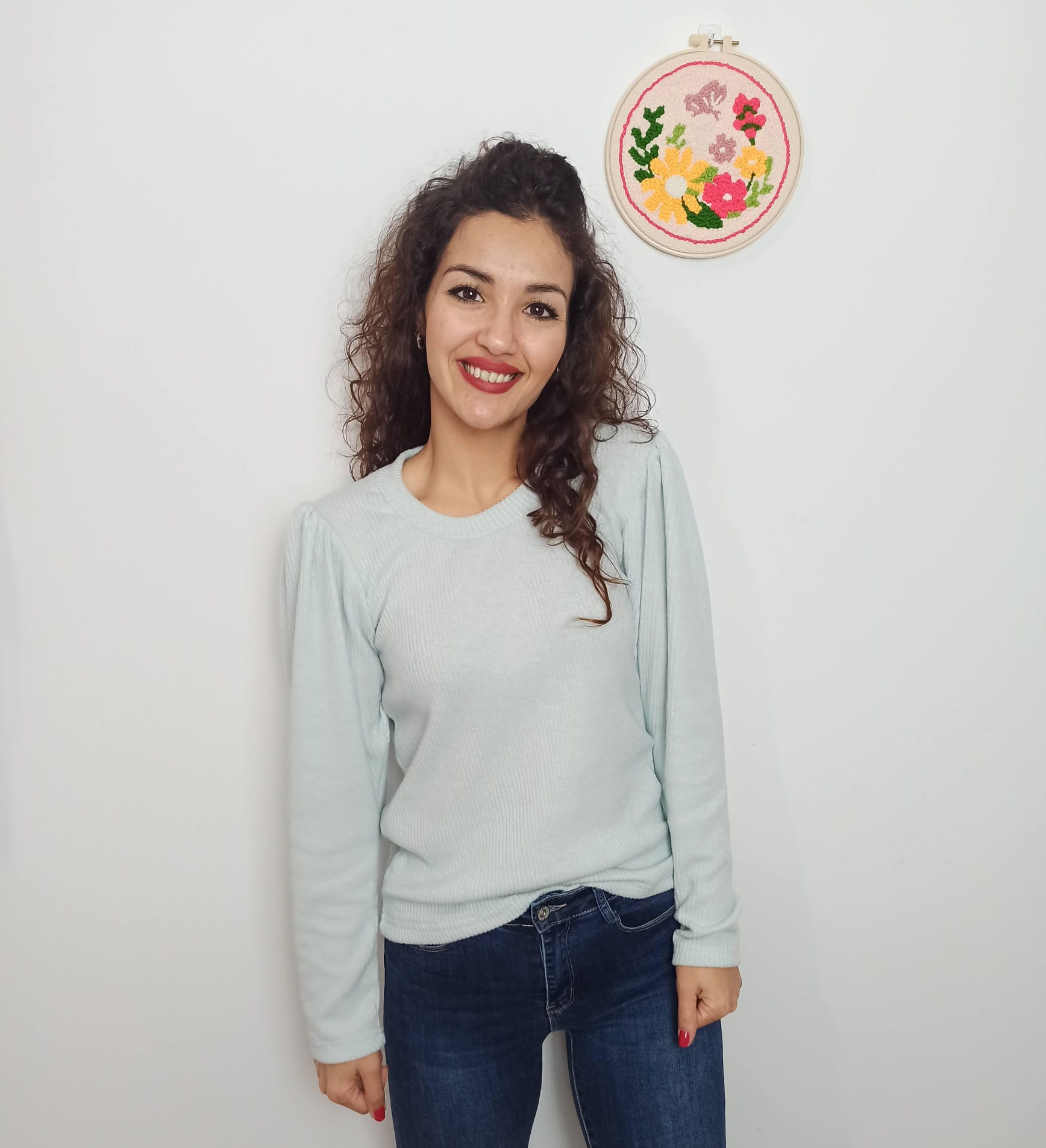 Jersey con manga abullonada - Imagen 4