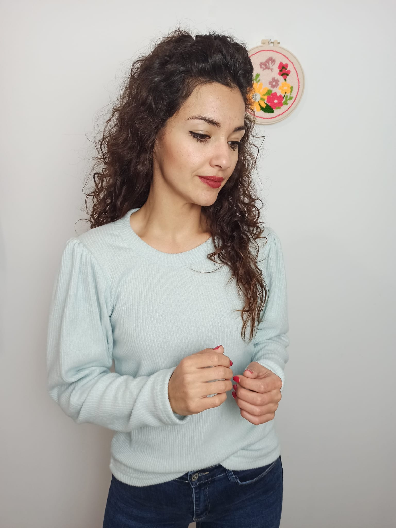 Jersey con manga abullonada - Imagen 5