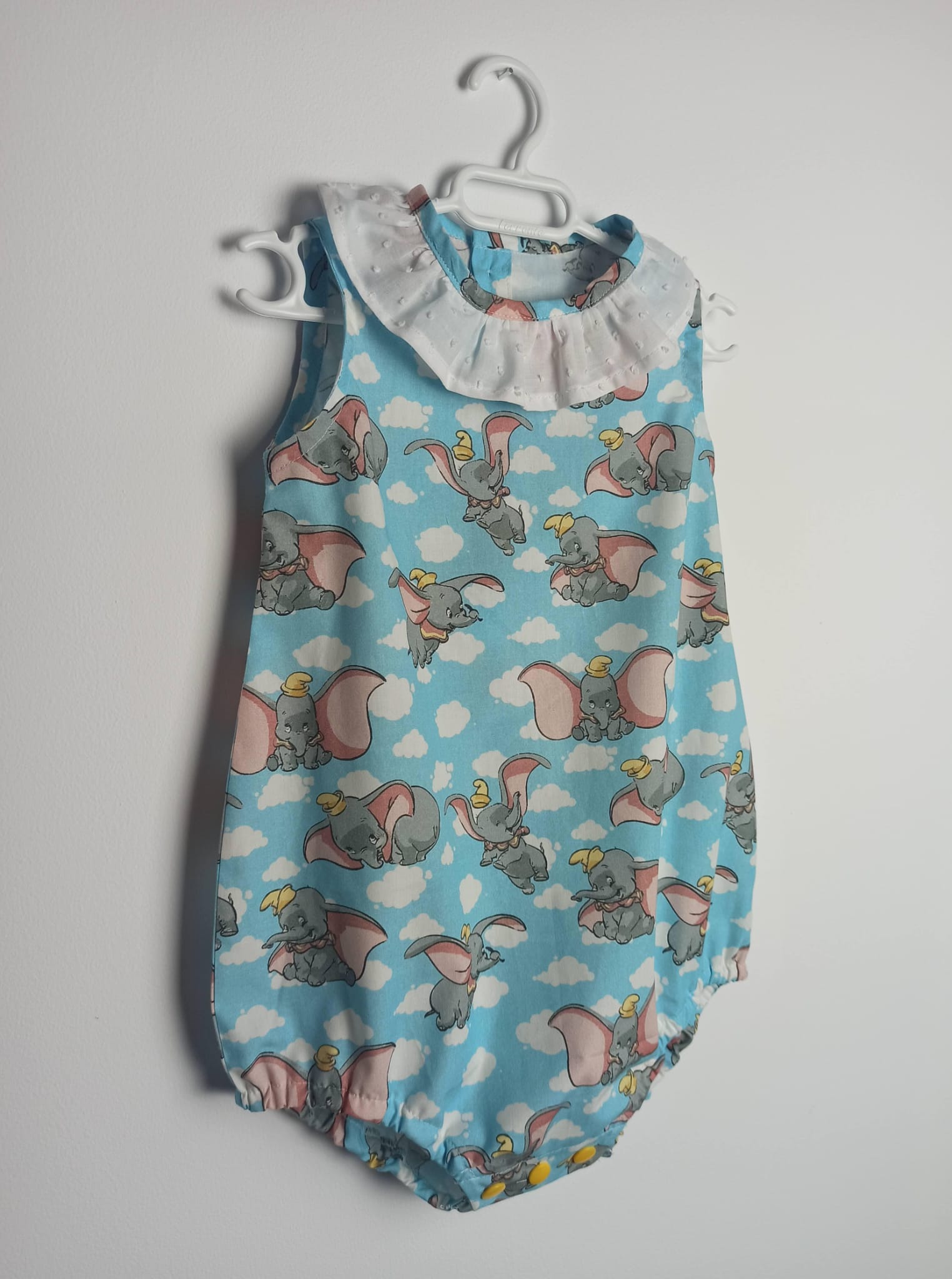 Pelele bebe con cuello fruncido - Imagen 4