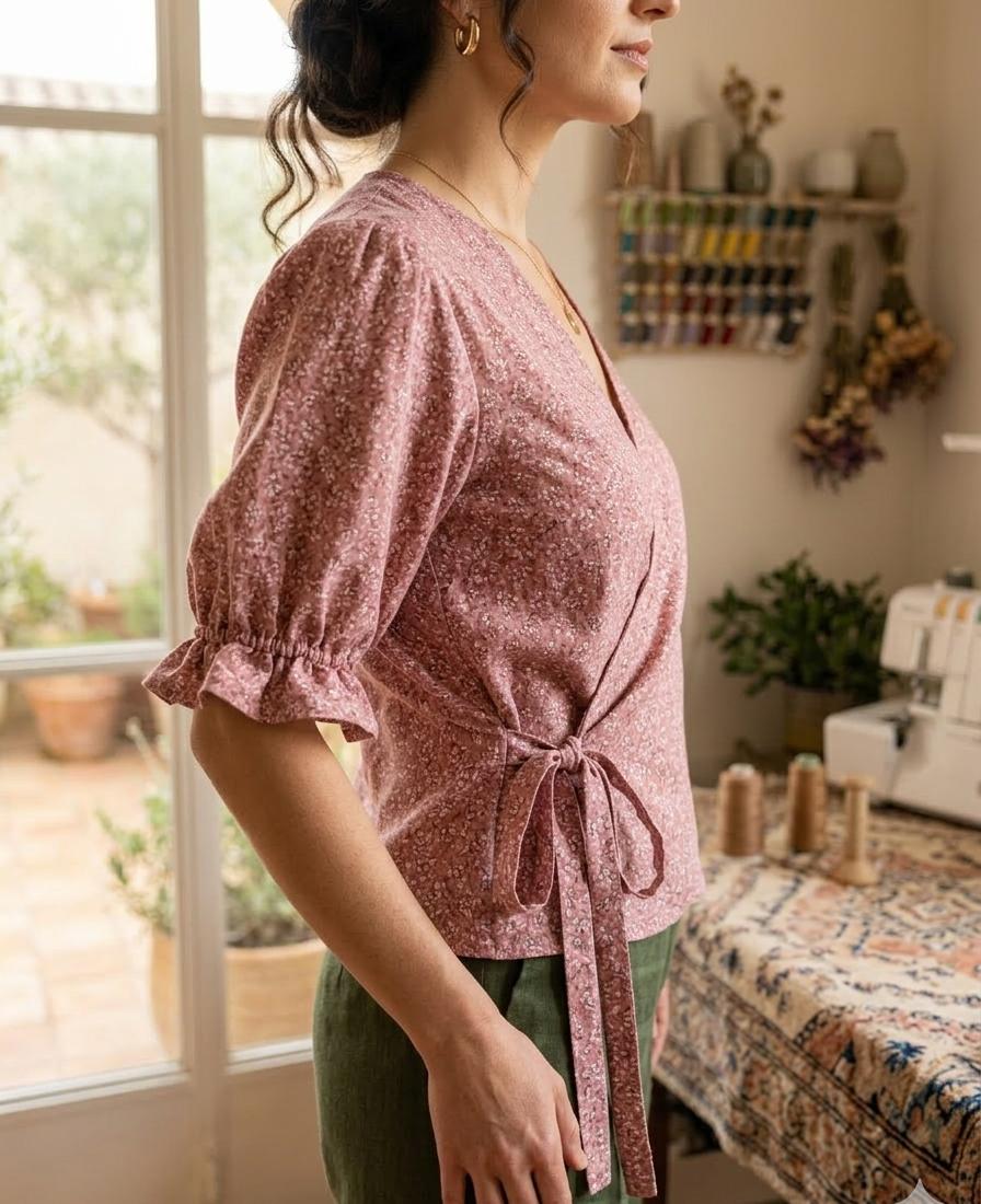 Blusa cruzada Amelia 🪡 - Imagen 3